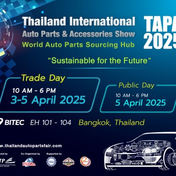 Join us: Thailand Auto Part & Accessories Show (TAPA) 2025 on 3-5 April 2025, Bangkok, Thailand